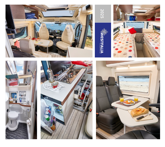 Columbus 640E - komfortabel van, lækkert design, ekstra lang seng!