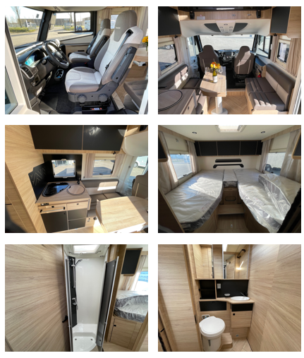 Se flere foto af den lækre fuldintegrerede Chausson 7057 under "Autocampere" -"Chausson".